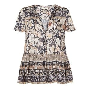 SPELL DESIGNS AMETHYST SHORT SLEEVE BLOUSE